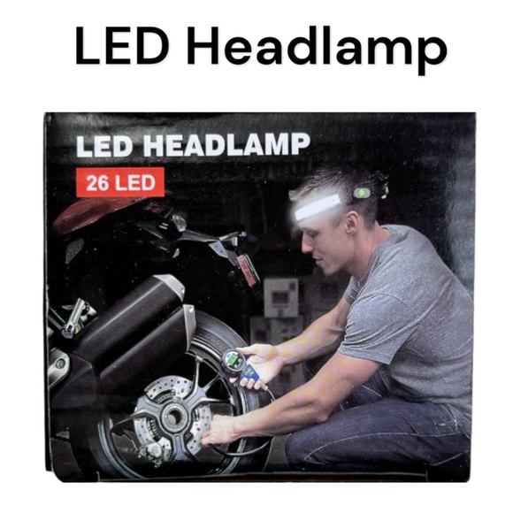 New Super Bright Black LED Headlight - Picture 1 of 6